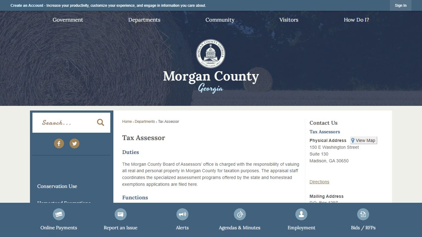 Tax Assessor | Morgan County, GA - Official Website